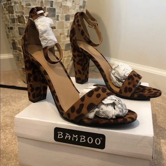 Cheetah Block Heels - Picture 5 of 6